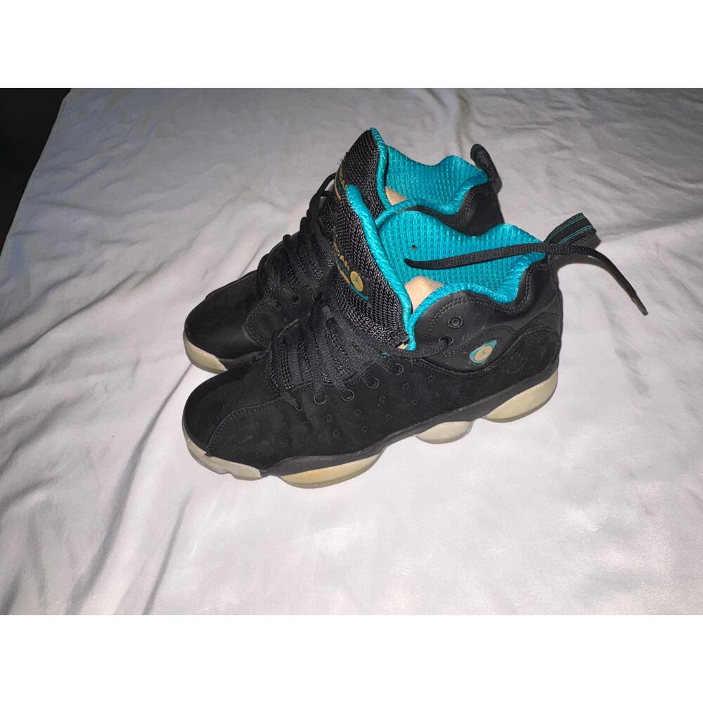Air Jordan Jumpman Team Pro II Youth 7Y Womens 8.5 Black Teal 874749-003